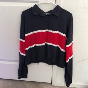 long sleeve crop top